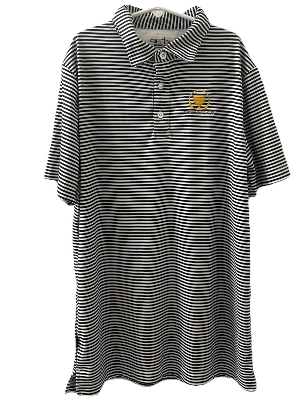 Garb Boys Striped Golf Performance Presidents Cup Polo Shirt Sz XL (11-12)